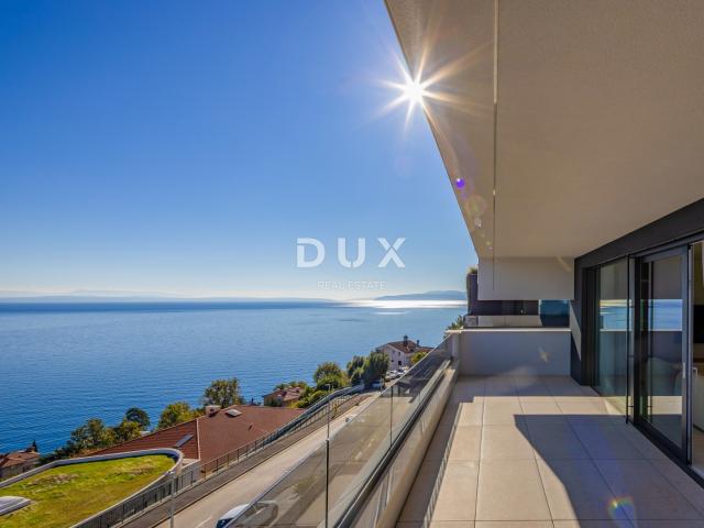OPATIJA, CENTAR - 137m2 prestižni objekt za najam u vrhunskoj novogradnji, panoramski pogled na more