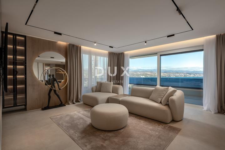 OPATIJA, CENTAR - 137m2 prestižni objekt za najam u vrhunskoj novogradnji, panoramski pogled na more