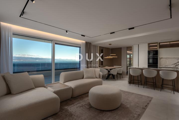 OPATIJA, CENTAR - 137m2 prestižni objekt za najam u vrhunskoj novogradnji, panoramski pogled na more