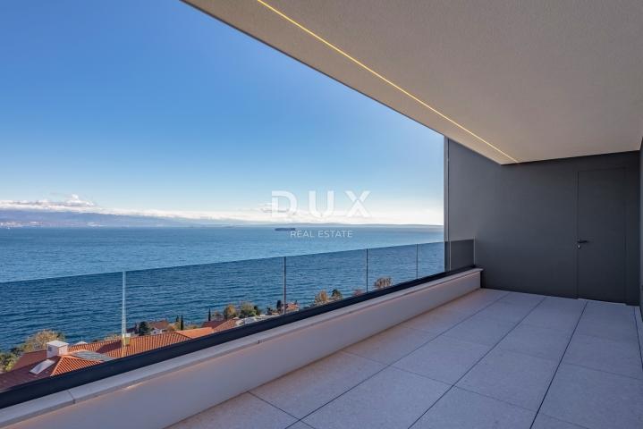 OPATIJA, CENTAR - 137m2 prestižni objekt za najam u vrhunskoj novogradnji, panoramski pogled na more