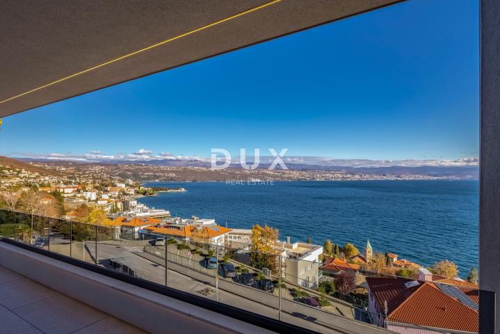 OPATIJA, CENTAR - 137m2 prestižni objekt za najam u vrhunskoj novogradnji, panoramski pogled na more