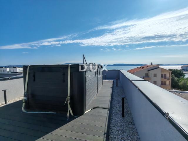 ZADAR, SUKOŠAN - Luksuzno namješten penthouse 50 m od plaže!