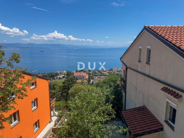 OPATIJA, LOVRAN - samostojeća kuća s garažom i panoramskim pogledom na more, PRILIKA