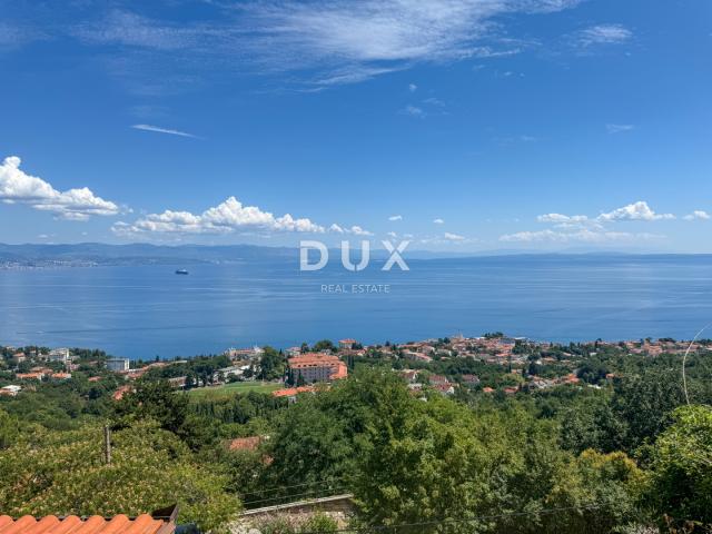 OPATIJA, LOVRAN - samostojeća kuća s garažom i panoramskim pogledom na more, PRILIKA