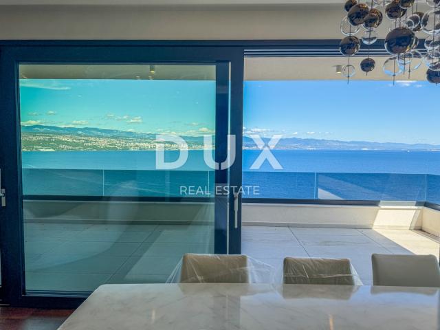 OPATIJA, CENTAR - veći stan u vrhunskoj novogradnji s garažom i panoramskim pogledom na more, TOP