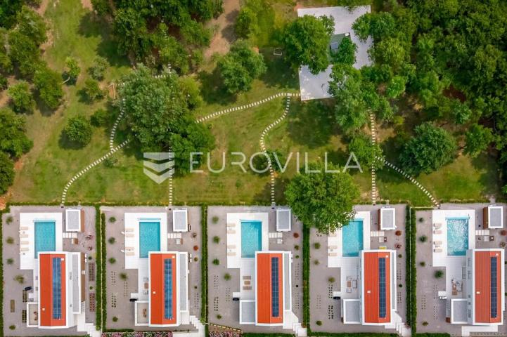 Istra, Labin, vrhunska moderna villa D, grijani bazen 48 m², 2365 m² uređene okućnice