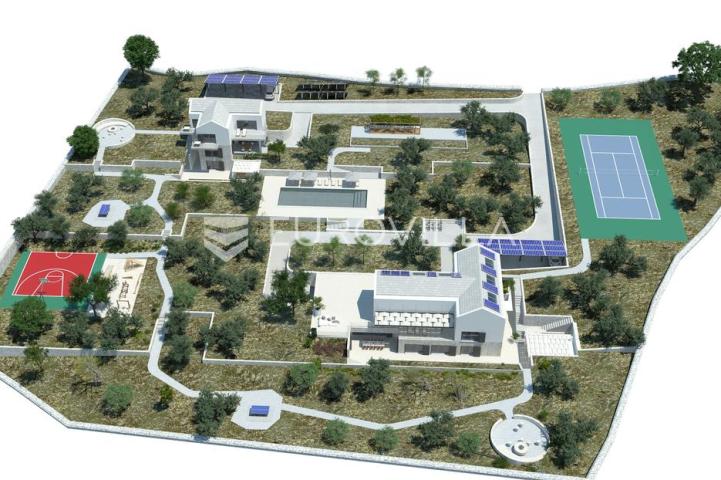 Pučišća, otok Brač, INVESTICIJA građevno zemljište ukupne površine 10.436 m² s građevinskom dozvolom