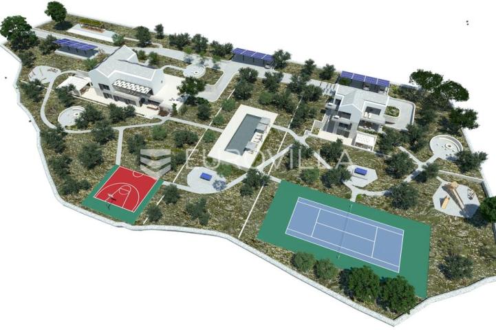 Pučišća, otok Brač, INVESTICIJA građevno zemljište ukupne površine 10.436 m² s građevinskom dozvolom