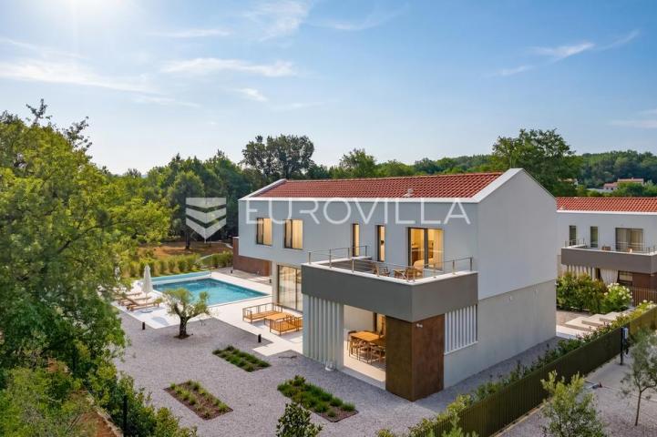 Istra, Labin, vrhunska moderna villa C, grijani bazen 48 m², 2386 m² uređene okućnice