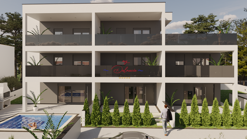 Vir, apartman S2 na 3 kata, krovna terasa južna strana
