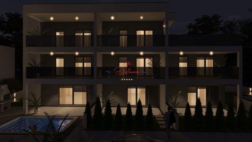 Vir, apartman S2 na 3 kata, krovna terasa južna strana