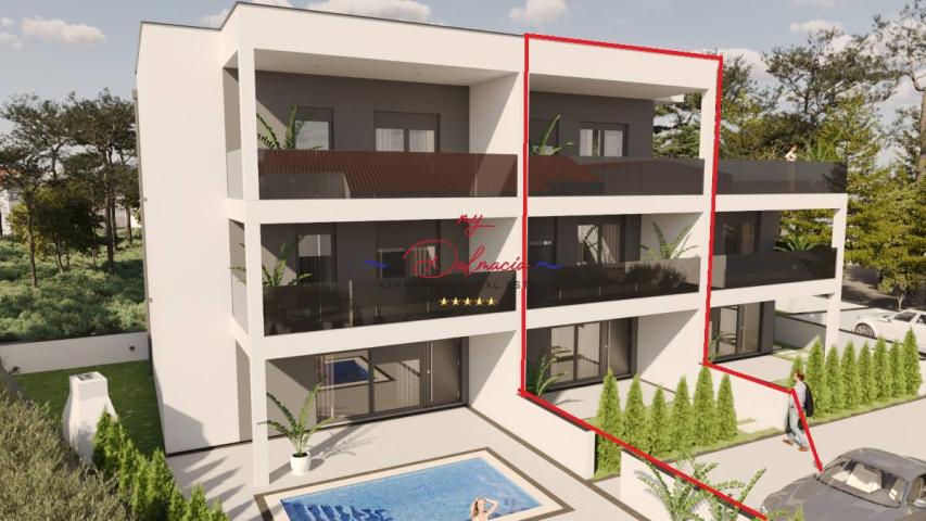 Vir, apartman S2 na 3 kata, krovna terasa južna strana