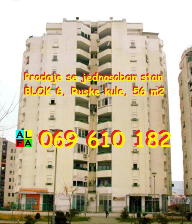 BLOK 6: Prodaje se jednosoban stan !!!