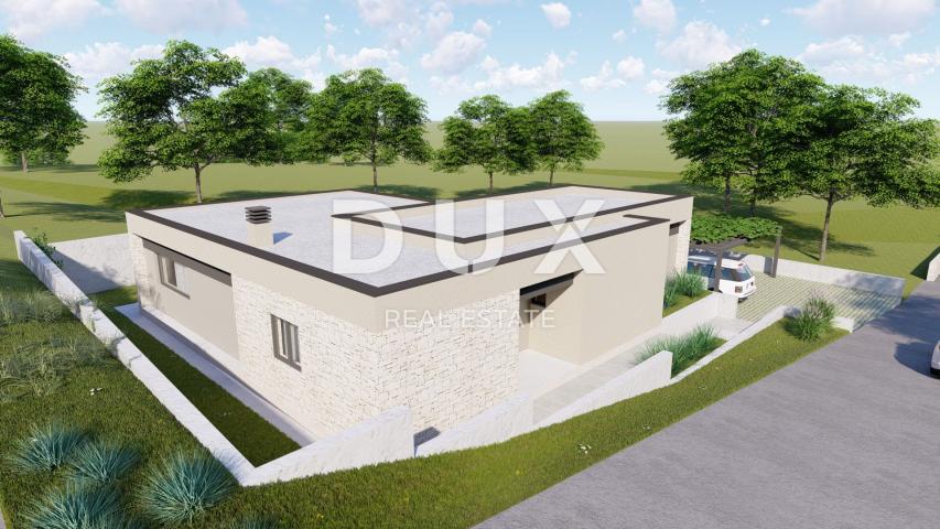 ISTRA, LABIN - Zemljište s građevinskom dozvolom, zadnje u naselju