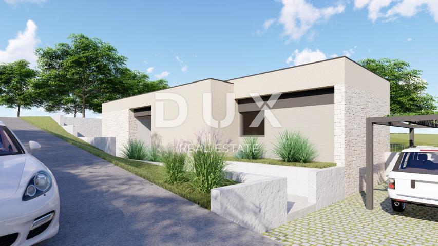 ISTRA, LABIN - Zemljište s građevinskom dozvolom, zadnje u naselju