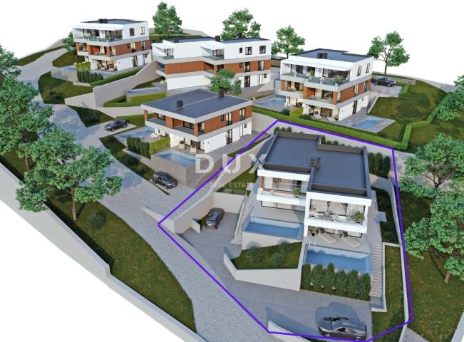 OPATIJA, LOVRAN – Luxusresidenz mit privatem Pool und Panoramablick auf das Meer
