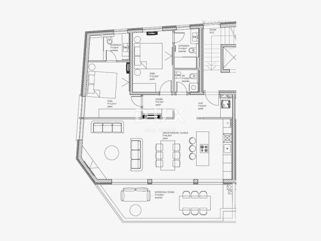 OPATIJA, ZENTRUM - luxuriöse Wohnung in einem neuen Gebäude mit Wellness, Fitnessraum, Garage