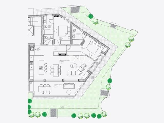 OPATIJA, CENTAR - novogradnja luksuznog standarda u Opatiji s garažom, vlastitim vrtom, vrhunski sta