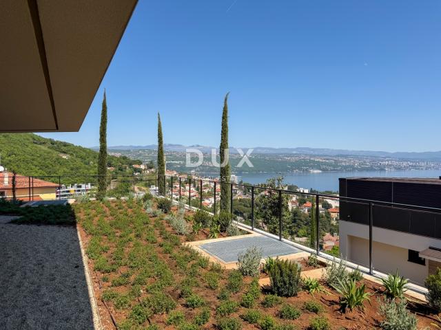 OPATIJA, CENTAR - novogradnja luksuznog standarda u Opatiji s garažom, vlastitim vrtom, vrhunski sta