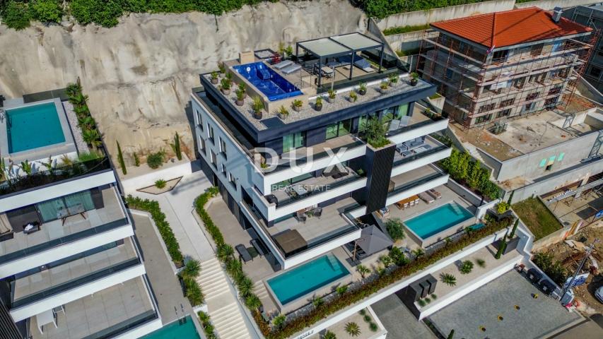 OPATIJA, CENTAR - 134m2 prestižni objekt za najam u vrhunskoj novogradnji, panoramski pogled na more