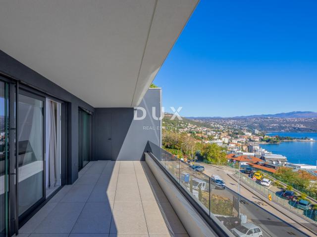 OPATIJA, CENTAR - 134m2 prestižni objekt za najam u vrhunskoj novogradnji, panoramski pogled na more