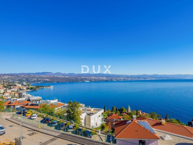 OPATIJA, CENTAR - 134m2 prestižni objekt za najam u vrhunskoj novogradnji, panoramski pogled na more