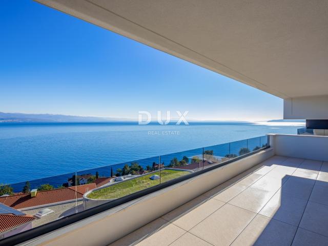 OPATIJA, CENTAR - 134m2 prestižni objekt za najam u vrhunskoj novogradnji, panoramski pogled na more
