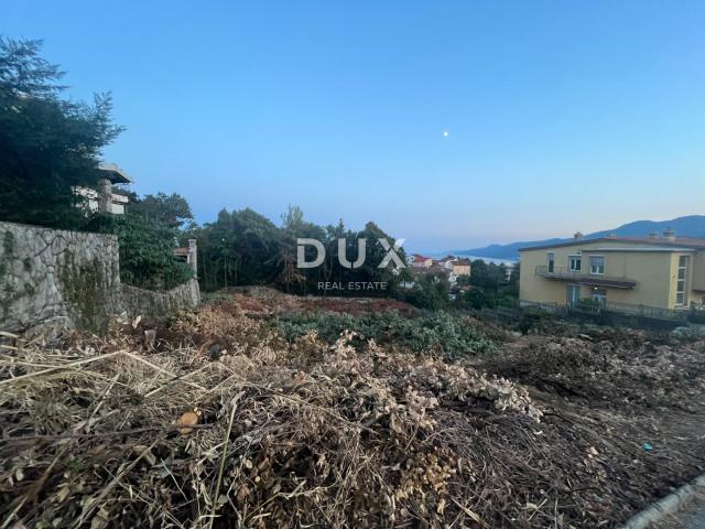 OPATIJA, MATULJI- građevinsko zemljište 508m2 s pogledom na more za stambenu zgradu– stanove ili pos