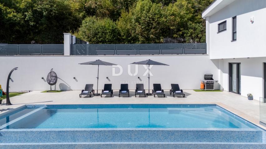 OPATIJA, MATULJI – Luksuzna villa s infinity bazenom, saunom i panoramskim pogledom na more