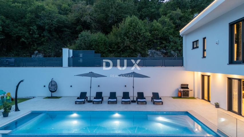 OPATIJA, MATULJI – Luksuzna villa s infinity bazenom, saunom i panoramskim pogledom na more