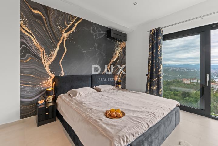 OPATIJA, MATULJI – Luksuzna villa s infinity bazenom, saunom i panoramskim pogledom na more