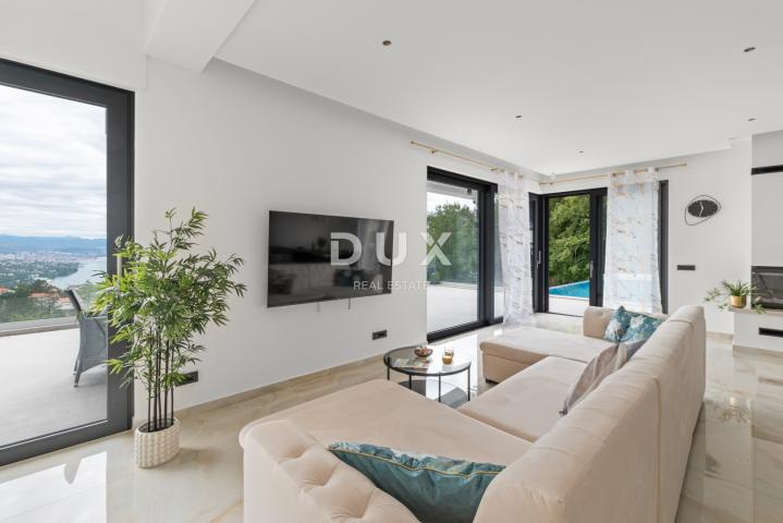 OPATIJA, MATULJI – Luksuzna villa s infinity bazenom, saunom i panoramskim pogledom na more