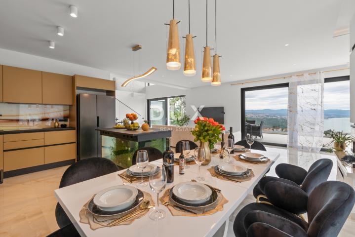 OPATIJA, MATULJI – Luksuzna villa s infinity bazenom, saunom i panoramskim pogledom na more