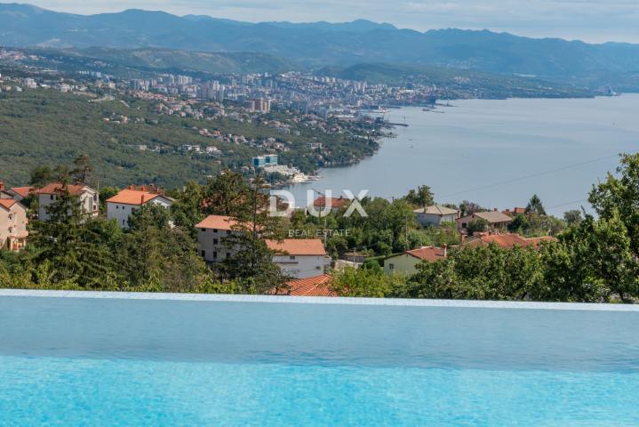 OPATIJA, MATULJI – Luksuzna villa s infinity bazenom, saunom i panoramskim pogledom na more