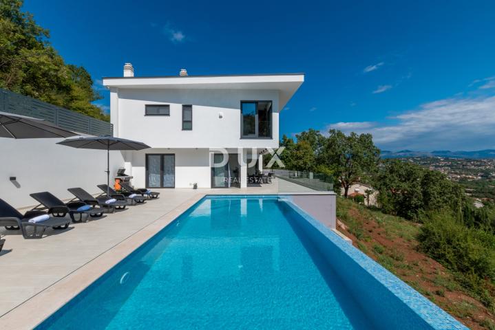 OPATIJA, MATULJI – Luksuzna villa s infinity bazenom, saunom i panoramskim pogledom na more