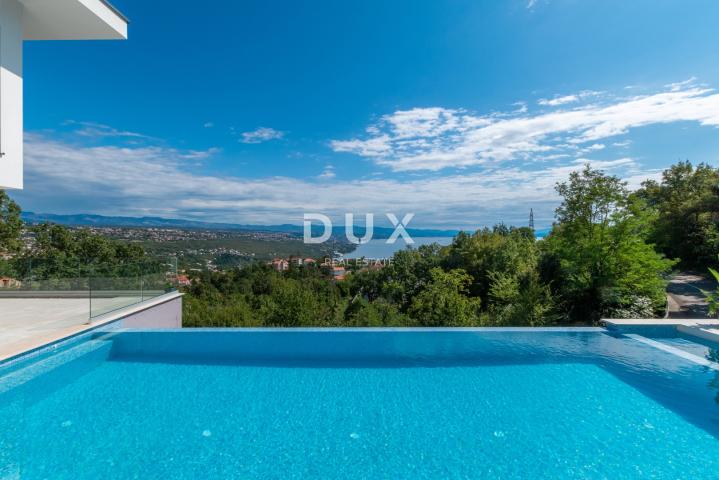 OPATIJA, MATULJI – Luksuzna villa s infinity bazenom, saunom i panoramskim pogledom na more