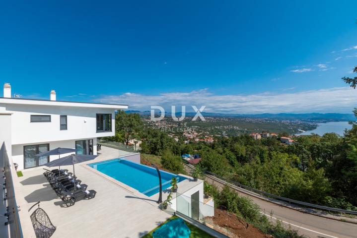 OPATIJA, MATULJI – Luksuzna villa s infinity bazenom, saunom i panoramskim pogledom na more