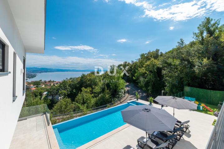 OPATIJA, MATULJI – Luksuzna villa s infinity bazenom, saunom i panoramskim pogledom na more