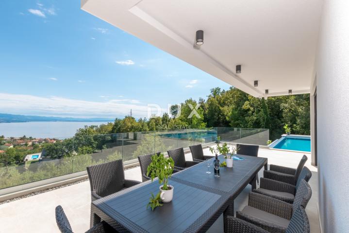 OPATIJA, MATULJI – Luksuzna villa s infinity bazenom, saunom i panoramskim pogledom na more