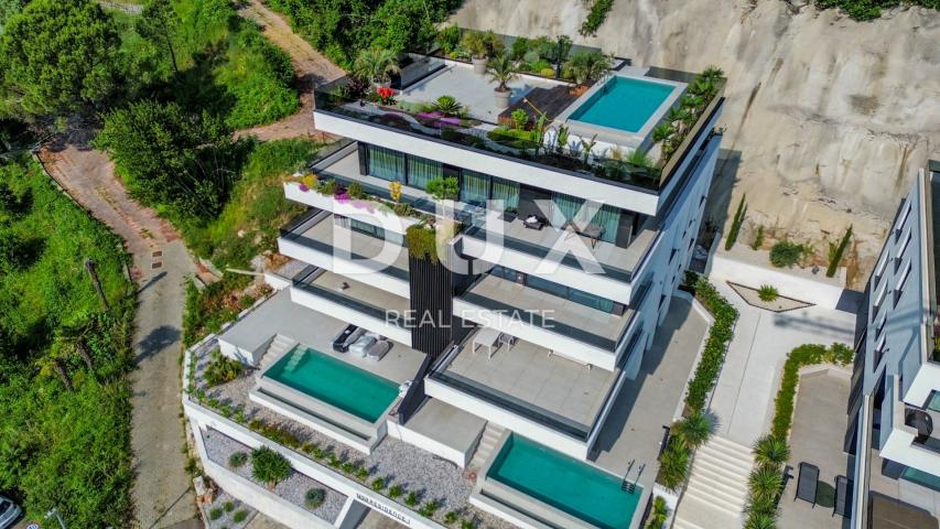 OPATIJA, CENTAR - Veći stan u vrhunskoj novogradnji s garažom i panoramskim pogledom na more, TOP