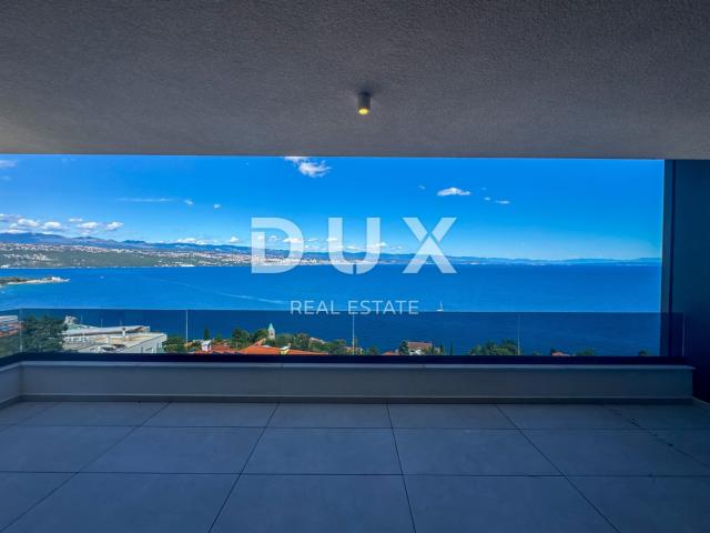 OPATIJA, CENTAR - Veći stan u vrhunskoj novogradnji s garažom i panoramskim pogledom na more, TOP
