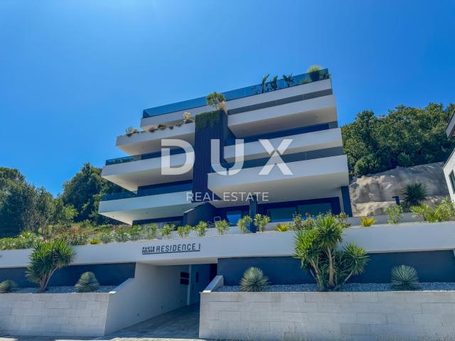 OPATIJA, CENTAR - Veći stan u vrhunskoj novogradnji s garažom i panoramskim pogledom na more, TOP