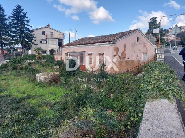 RIJEKA, KOZALA- građevinsko zemljište 1000m2 s pogledom na more + starina/kuća 110m2