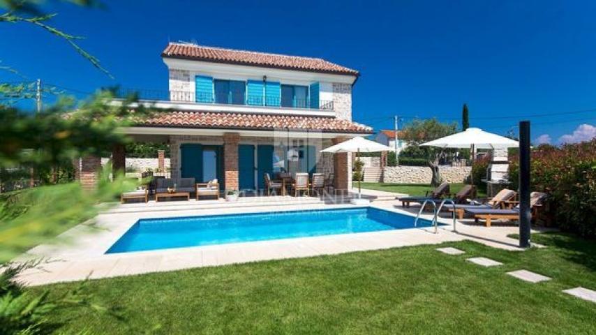 OTOK KRK, PREKRASNA VILLA S BAZENOM
