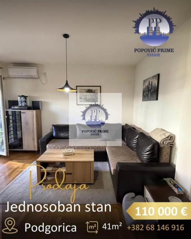 PRODAJE SE JEDNOSOBAN STAN | 41m² | 110.000€ – PODGORICA | MOGUĆA KUPOVINA PUTEM STAMBENOG KREDITA