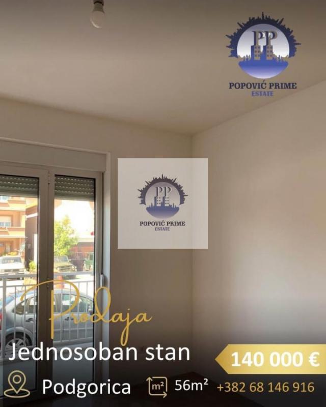PRODAJE SE JEDNOSOBAN STAN | 56m² | 140.000€ – STARI AERODROM, PODGORICA