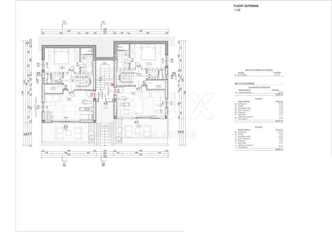 INSEL KRK, STADT KRK - Maisonette-Wohnung mit Garten und Pool in Meeresnähe