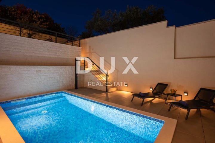 INSEL KRK, STADT KRK - Maisonette-Wohnung mit Garten und Pool in Meeresnähe