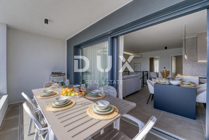 INSEL KRK, STADT KRK - Maisonette-Wohnung mit Garten und Pool in Meeresnähe