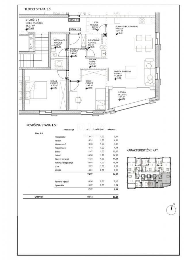 OTOK CRES, GRAD CRES - vrhunska novogradnja na top lokaciji strogi centar 50m od mora